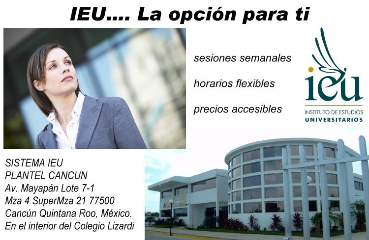 Cancun Sistema IEU Instituo estudios superiores