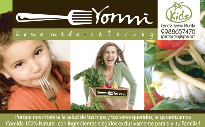 Yommi Catering la comida a su mesa 